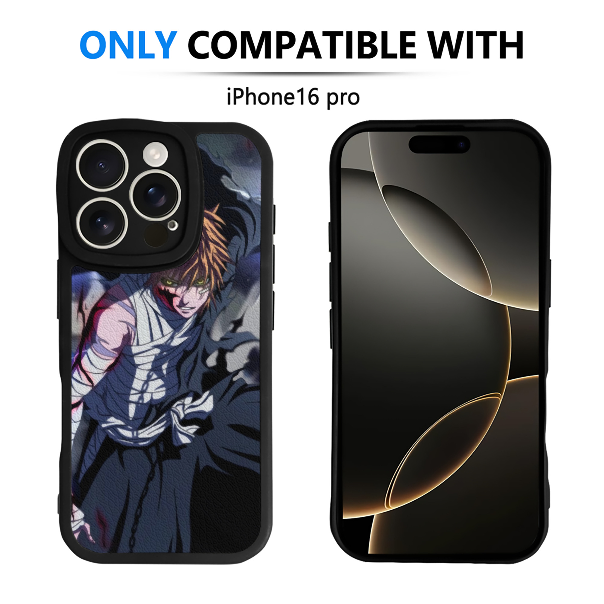 （画像用） ブリーチ BLEACH 【iPhone 16シリーズ対応】シリコンスマホケース（レザー調） 材質：シリコン